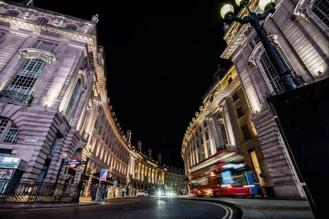 My first night in London.