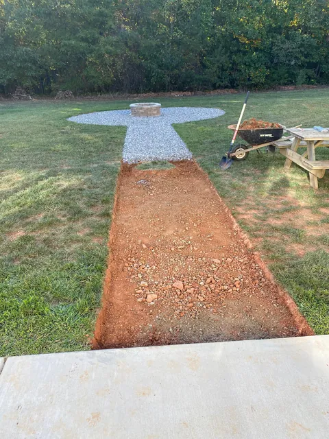 DIY fire pit; hand tools only.