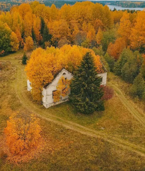 Abandoned house in the Republic of Karelia, Russia