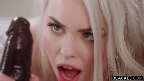 Slut Worships Black Cock