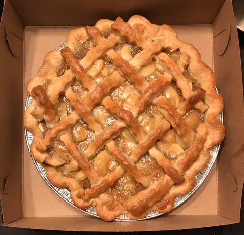 Apple pie.. made by my wife. Runs an at home bakery.