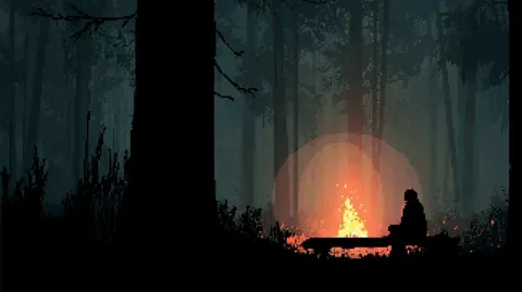 Cozy by the fire (OC)