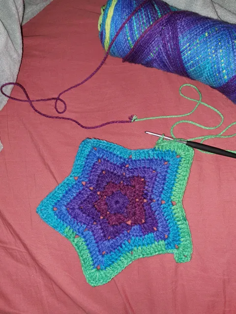 Color changing yarn came like this from manufacturer