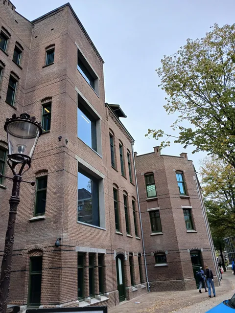 The exterior of the new library of the University of Amsterdam