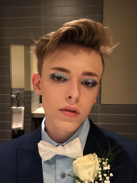 A blue lewk from prom night