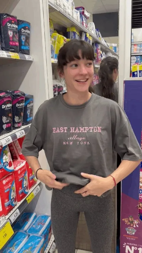 showing my round tits to the cameras