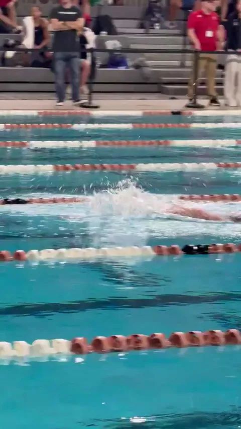 Katie Ledecky posts second-fastest 1,500m freestyle time ever in first race of year. All those swimmers hitting the wall next to her seconds later still have another lap to do