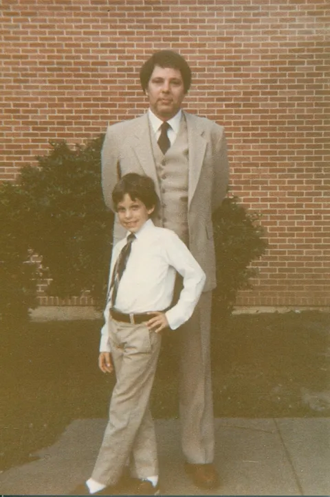 42 years ago -- May, 1982 -- my husband and son in Oxford, Mississippi