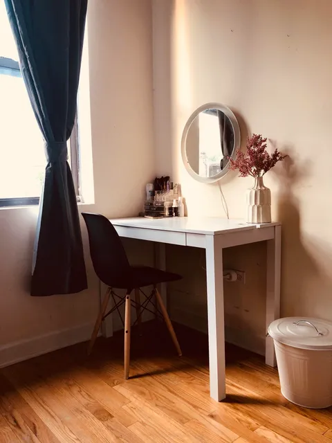 It’s not much, but I’m loving my simple setup with all this natural light