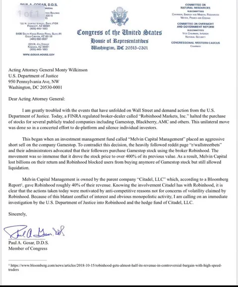 Congress might do something for once