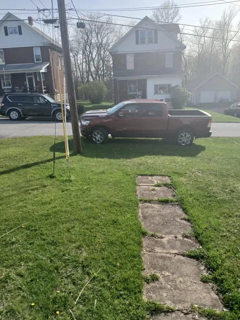Parked on my lawn