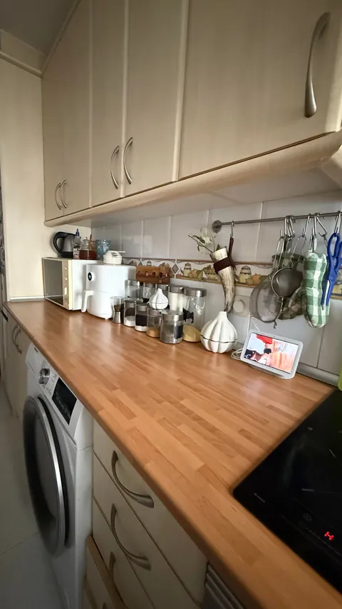 My non-aesthetic kitchen this morning.