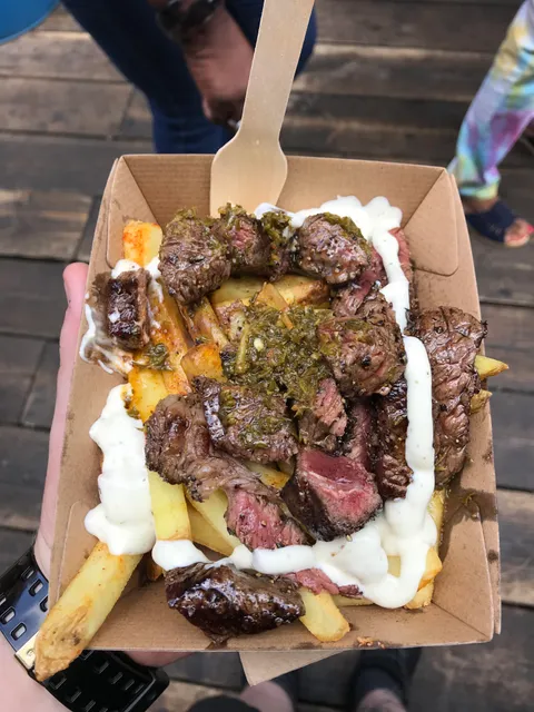 [I ATE] steak and chips