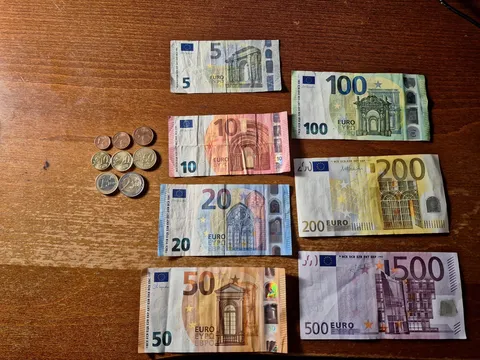It took me while, but I finally got my hands on all of the euro coins and banknotes