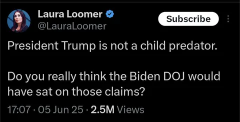 Then why is Trump's DOJ not releasing the files, Laura? What are they hiding? Who are they protecting?