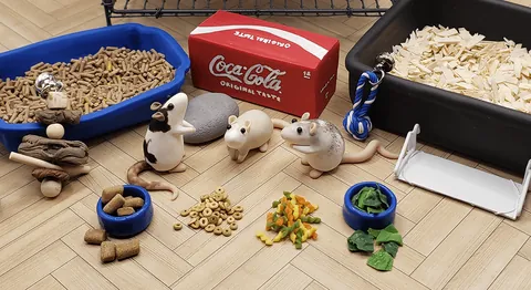 Table Top Rat Zen Garden