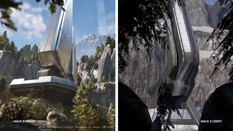 Halo Unreal Engine 5 vs Halo 3 2007 Graphics Comparison