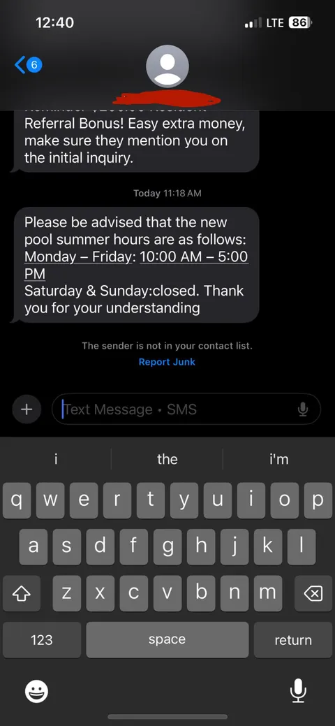 My apartments new summer pool hours..