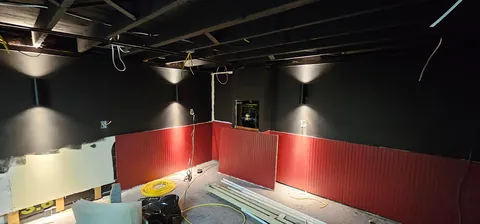 movie theater build in our basement what do you guys think?