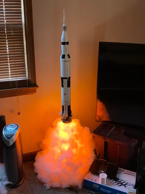 Loved the LEGO Saturn V displays I've seen. Haven't put it in the display case yet but think this turned out pretty great!