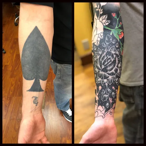 Where theres a will theres a way. 16 hours in so far. Shawn Pope, Columbia, MO. Living Canvas Tattoo &amp; Body Piercing