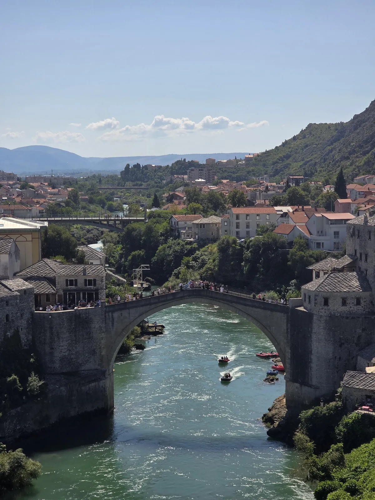 A view of Mostar (Bosnia) from the Koski Mehmed Pasha Mosque minaret