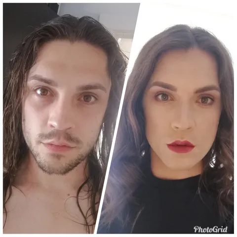 Summery inspired day look, before and after.