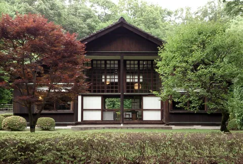 Home of Japanese architect Kunio Maekawa at Niigata, Japan, (1942). Worked under Le Corbusier and Antonin Raymond, he was a major proponent of Japanese Post-war Modernism.