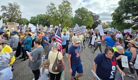 No Kings protest photos from the Quad Cities (Davenport, Iowa)