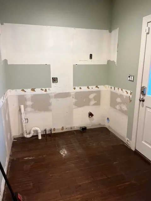 New laundry nook in our 150yr old house! After/Before and Full Process