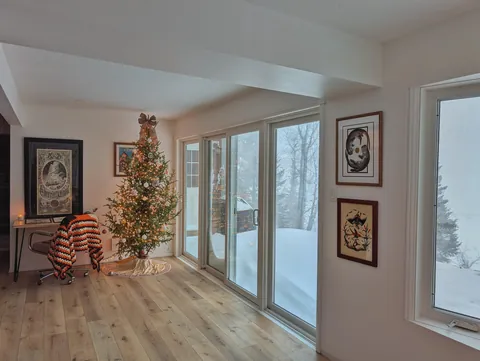 Had a pretty good snowstorm here today. Got cozy painting by the fireplace. 🔥