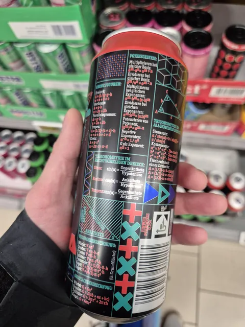 My energy drink is a Maths cheat sheet