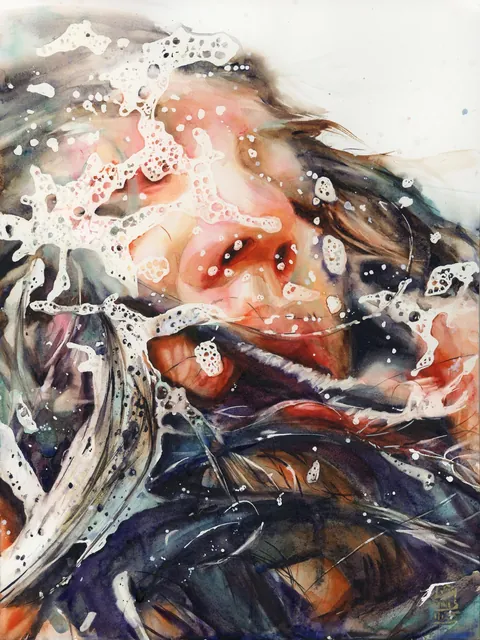 Your Way Is Through The Sea, lorrainesimonds, watercolor, 2025