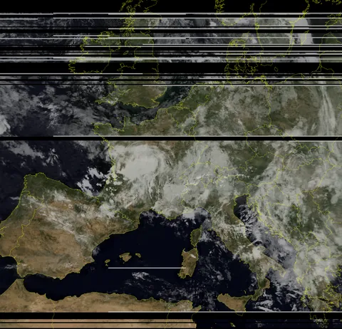 Made my own antenna to receive images from Russian Satellites :)