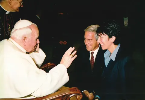 Pope John Paul II, Jeffrey Epstein, and Ghislaine Maxwell