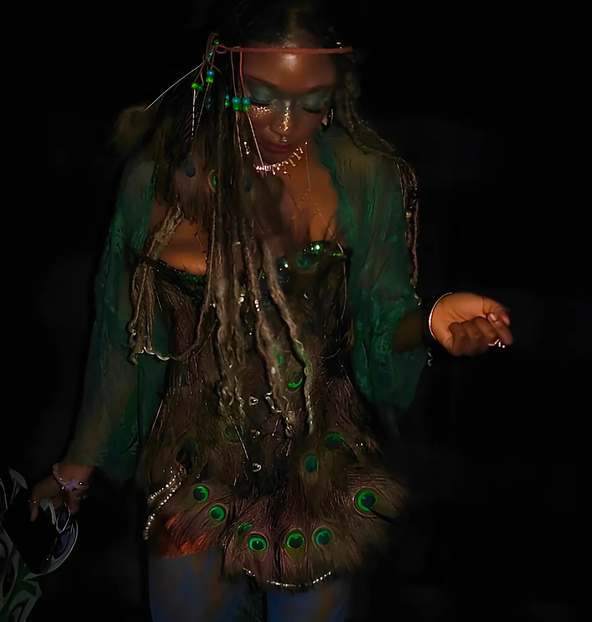 Just wanted to show off my peacock inspired makeup look. 🦚