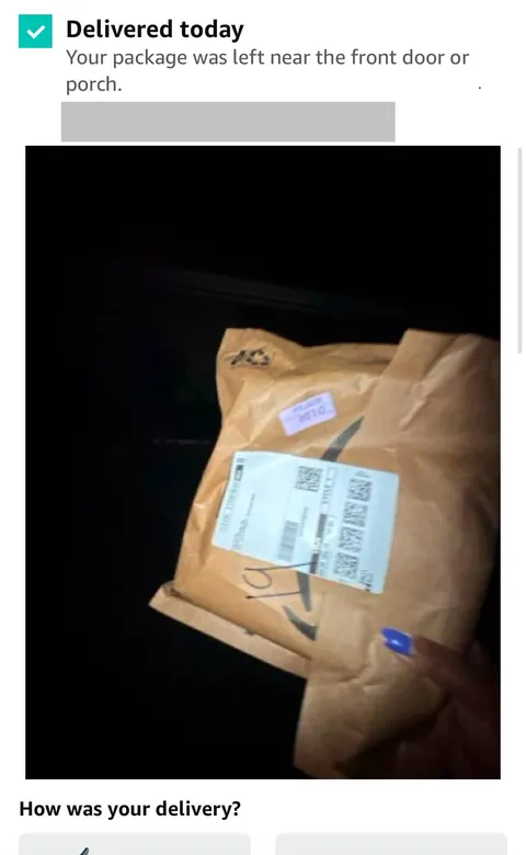 Amazon said delivered, package nowhere to be seen, this was the proof of delivery photo…