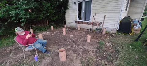 Replaced the deck that was falling apart when I bought the house, and decided to go bigger