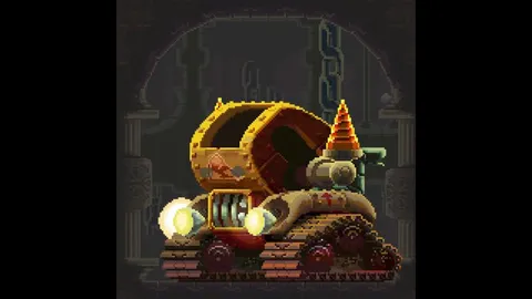 The coolest boss in our indie game by far: Behold, the MEGADRILL!!