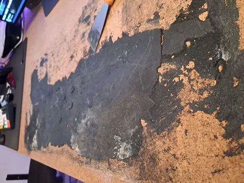 Mouse pad fused into my desk