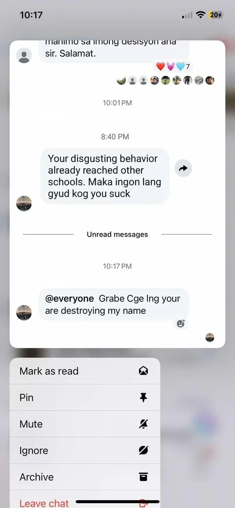 A Student from typhoon hit Cebu's top university begs for quiz consideration but professor responds by calling them a complainer and tells them "you suck."