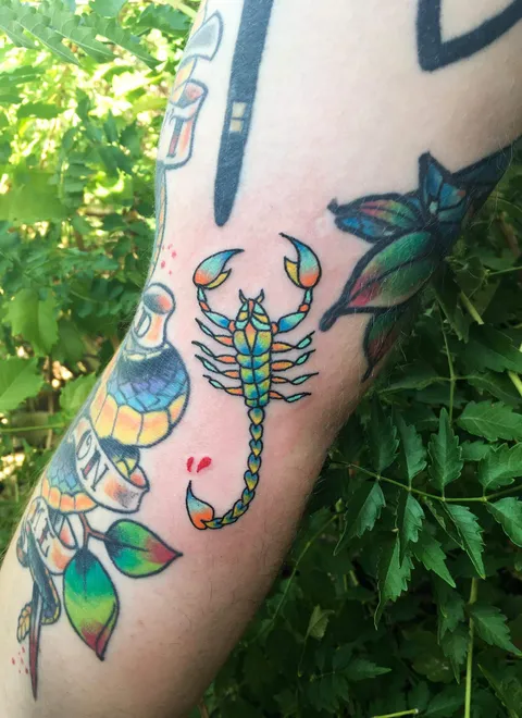 Scorpion gap filler by Oliva (me) at Astral View Studios in Marble Falls, TX