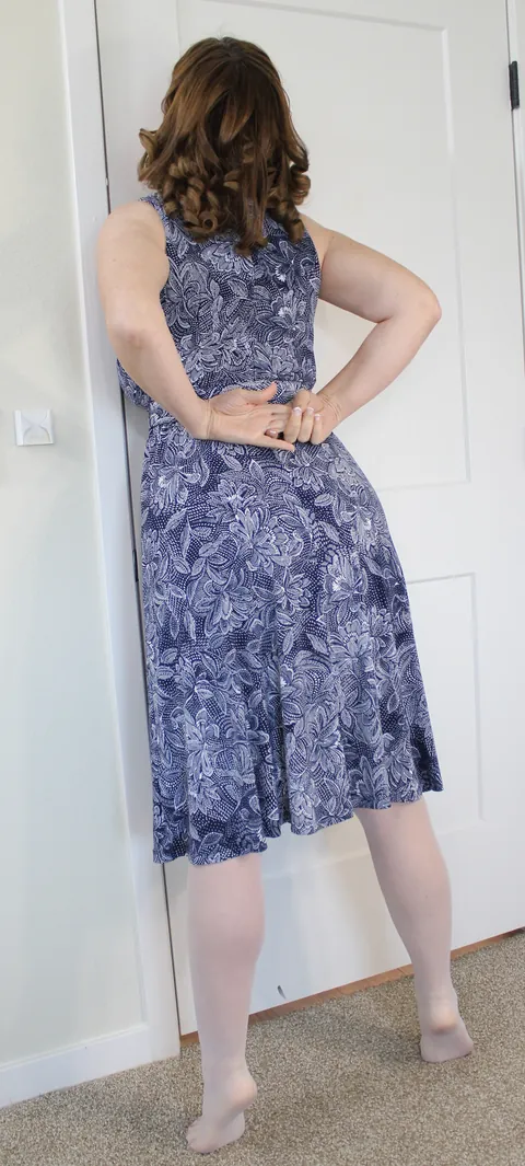 Sexy little secrets underneath this dress.