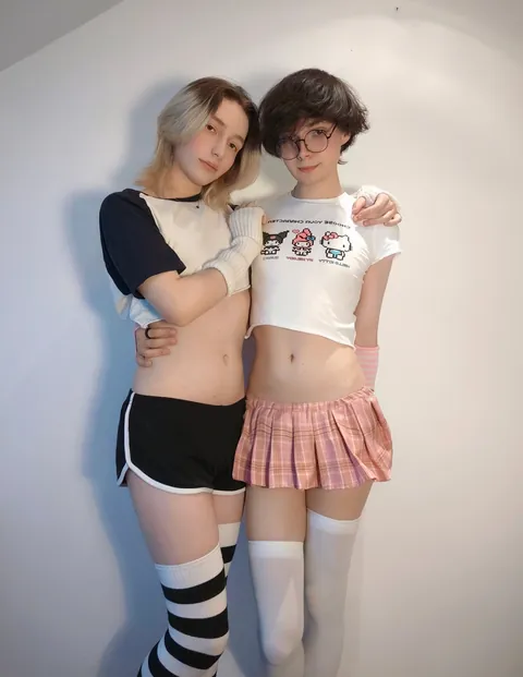 Wanna have a threesome with two horny sissies?? Don't be shy ❤️