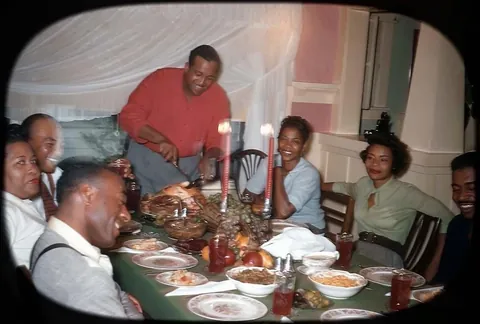 Thanksgiving day, 70 years ago, November of 1955. Kodachrome slides
