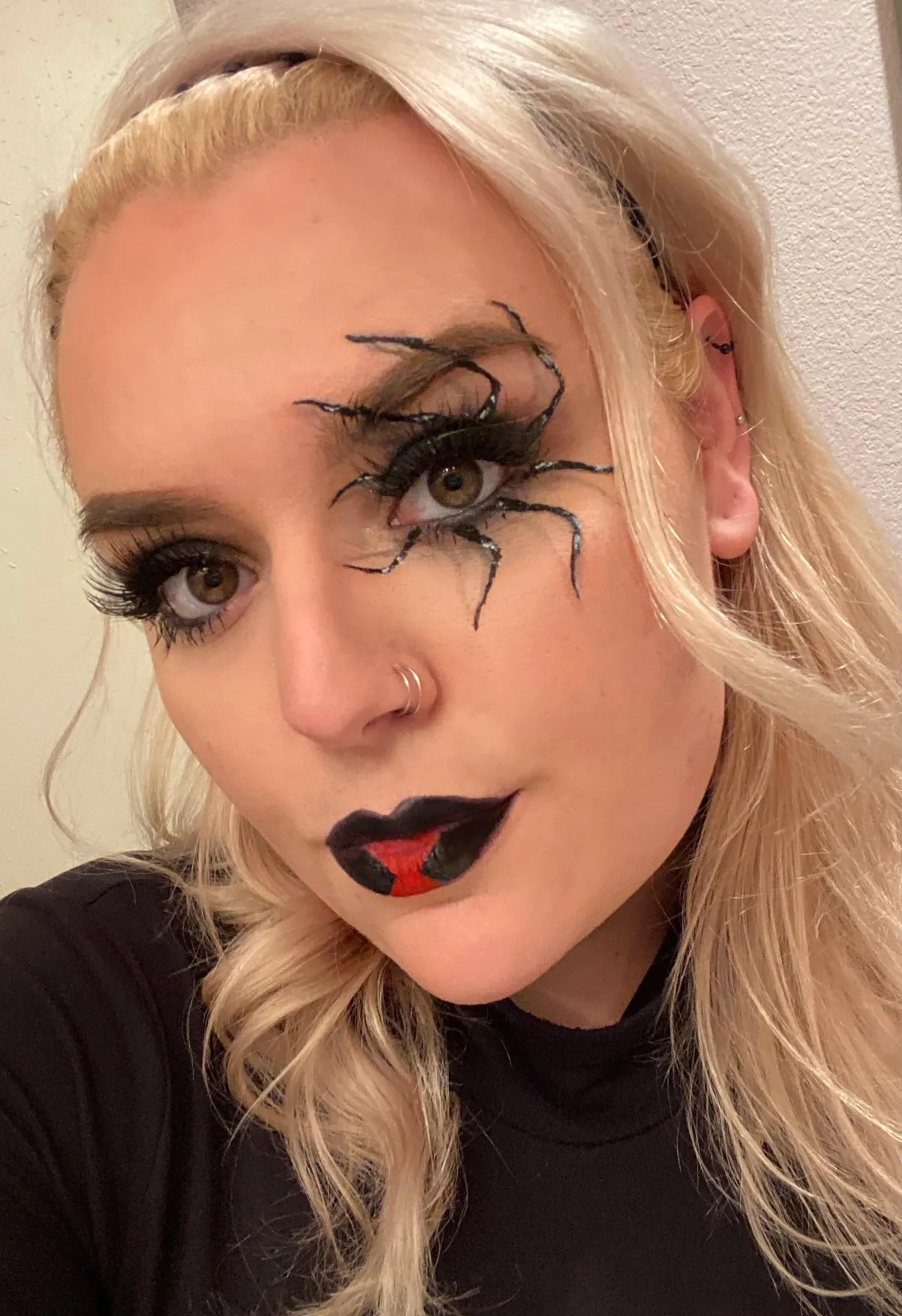 Creepy lil black widow look for Halloween! 🕷♥️