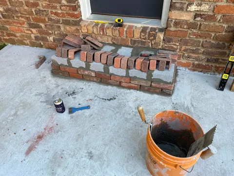 First time using brick facade