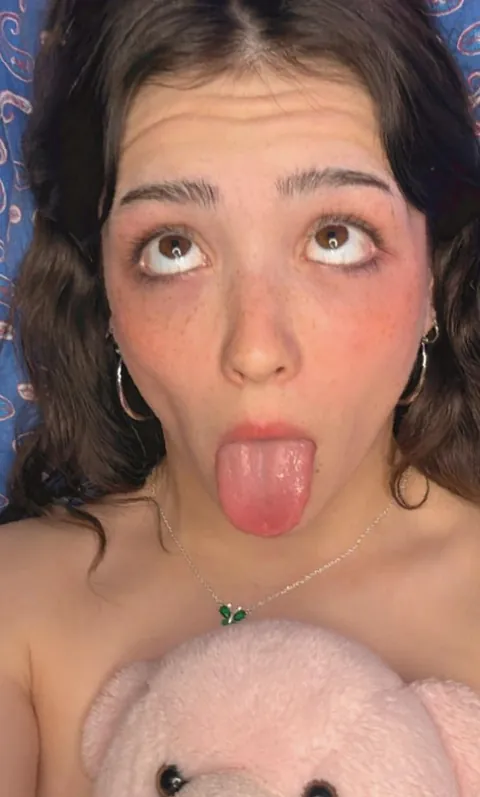 I was just rubbing my teddy and after that I just bust my white juices all over it, I made this face, hope sir like it too like my teddy did.. now I'm all wet..