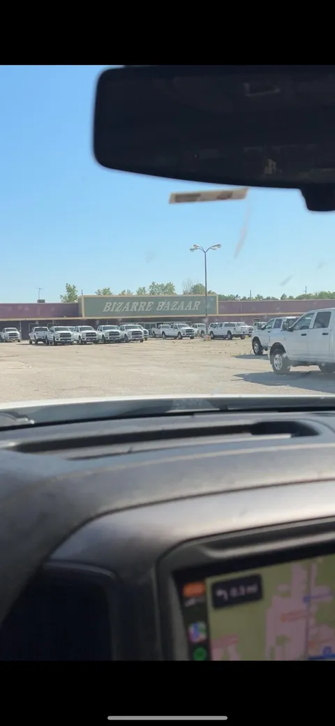 Abandoned Parking lot with hundred of the exact same truck