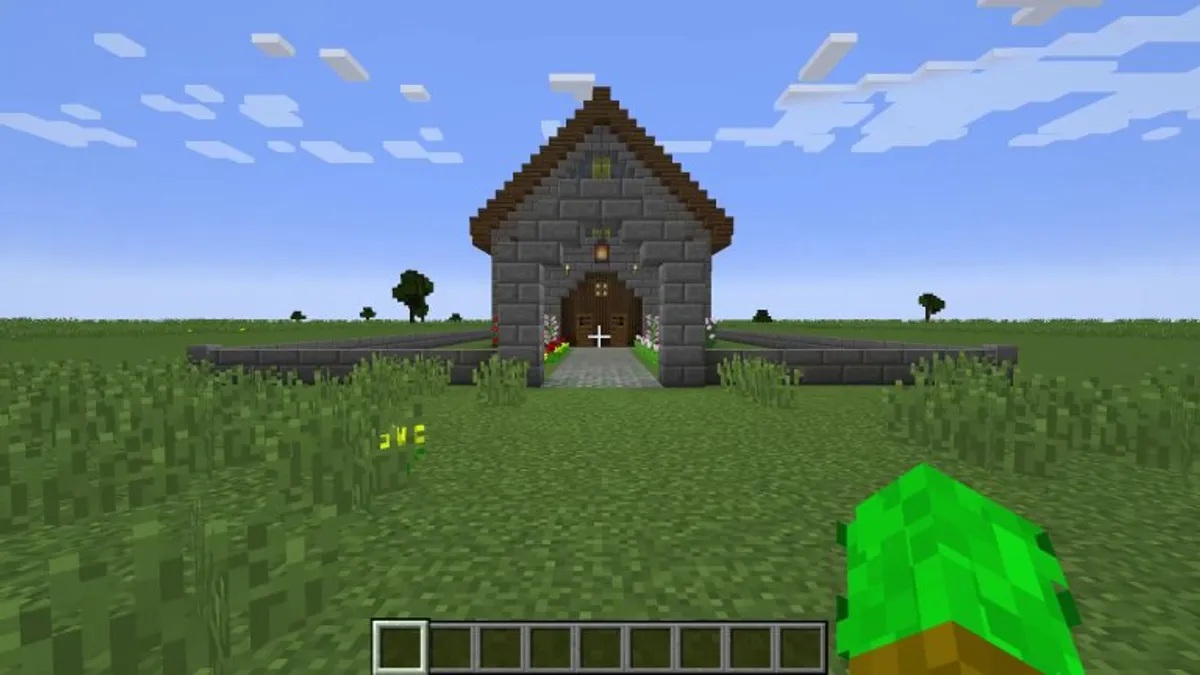 So i decided to build this little church in honor of my recently passed sister. May God rest her soul.